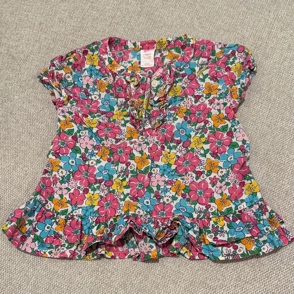 OshKosh B'gosh Colorful Floral Kids Blouse